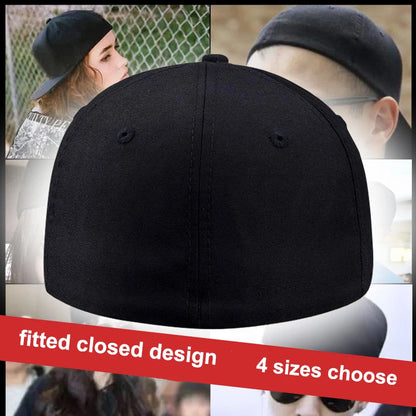 Short Brim 4 Size Fitted Closed Caps Hats New Cycling Bill Plain Trucker Men Women Hip Hop Baseball Snapback Sun Visor Era