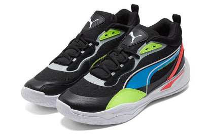 Baskets Puma Playmaker Pro Jet Black Lime Squeeze 377572-04