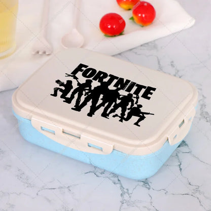 Fortnites Bento Lunch Box Anime Fortress Night Food Storage Containers Kids School Picnic Lunchbox Office Dinner Case Gift 2025
