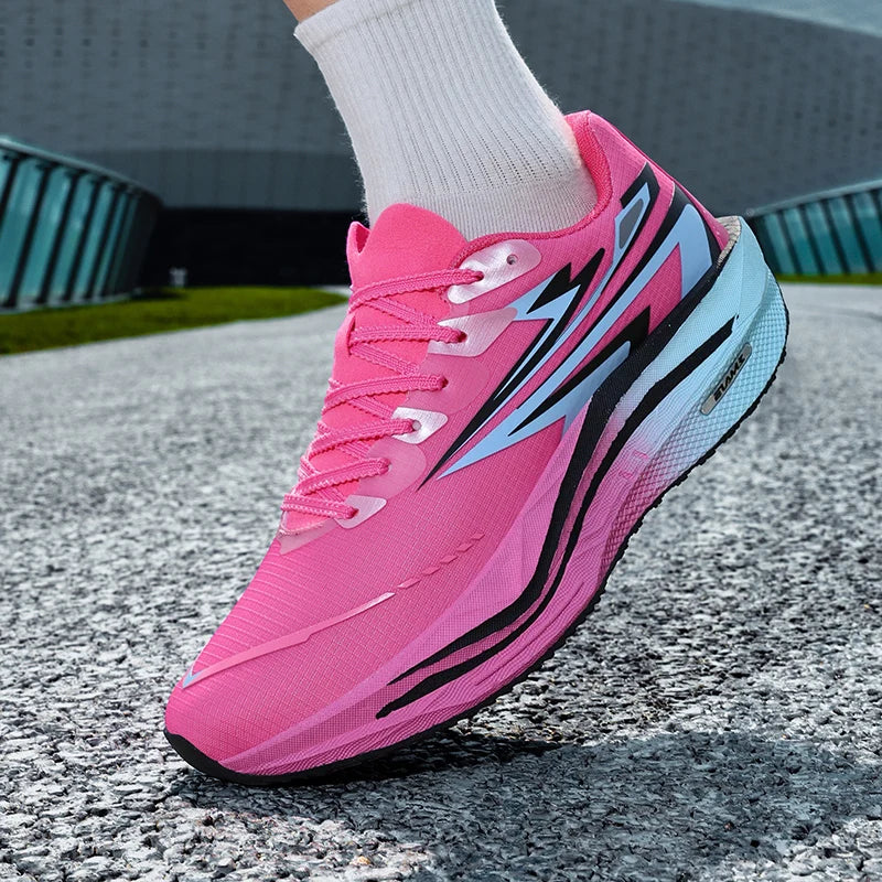 Unisex-Sportschuhe, modische Schnür-Laufschuhe, stoßdämpfend, rutschfest, mit Rebound-Effekt, Trainingsschuhe 2026, neue Outdoor-Fitnessschuhe