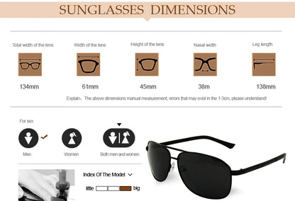 New Fashion Classic Men Polarized Glasses Hot Sale Eyewear Gentlemen Outdoor Driving Polarizing Sunglasses Oculos De Sol 8962