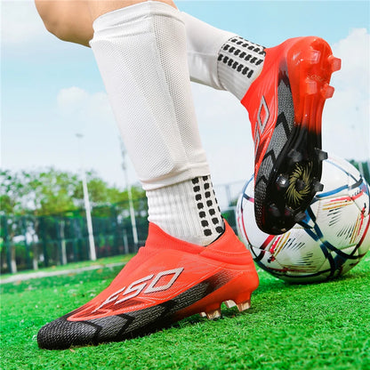 Chaussures de Football originales professionnelles pour hommes, confortables, de haute qualité, bottes de Football rapides pour entraînement, chaussures de Football ultralégères