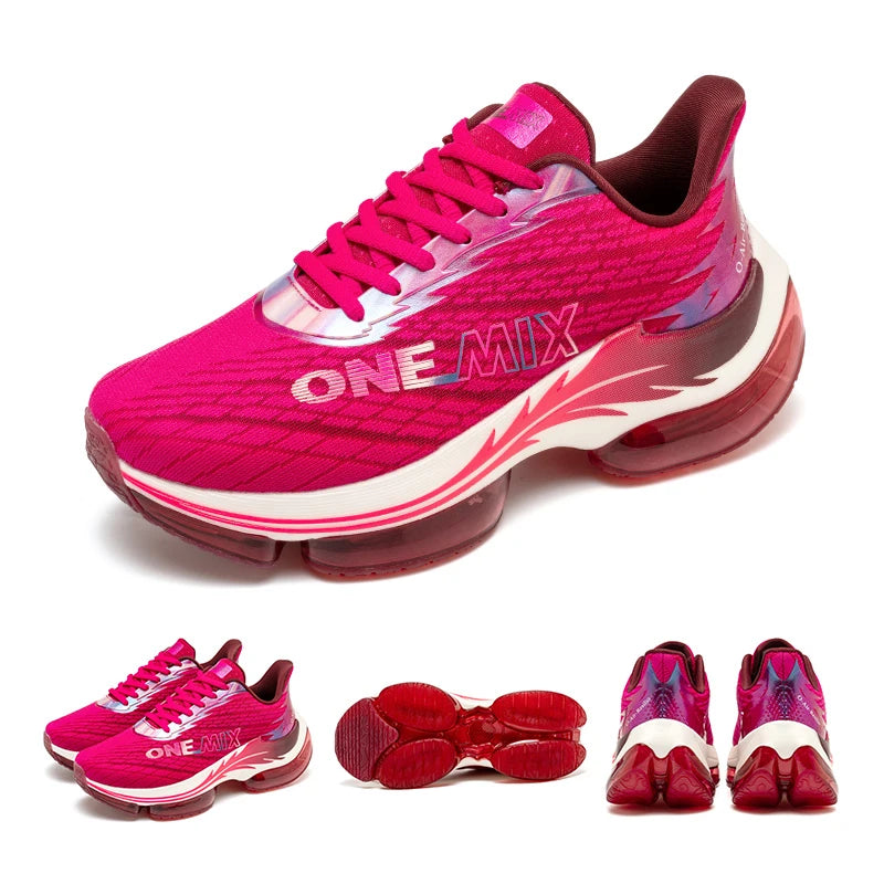ONEMIX Men's Running Shoes Air Cushion Sneakers Breathable Mesh Outdoor Athletic Height Increase Walking Shoes Size EU 35-47