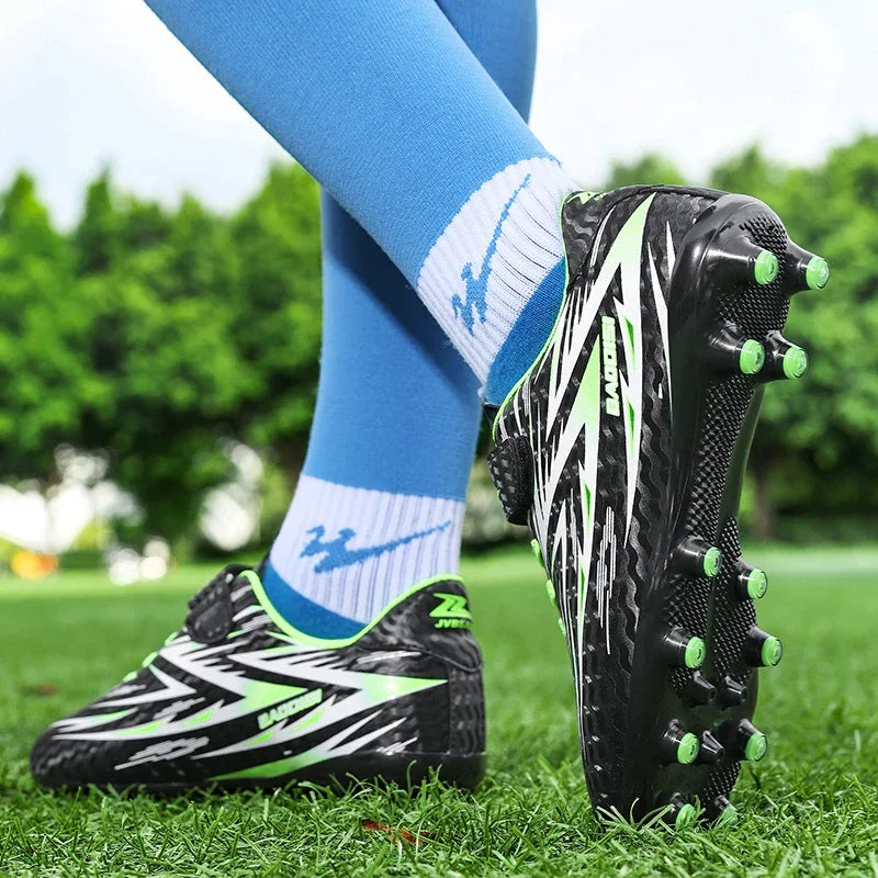 Nouvelles chaussures de Football enfants antidérapant société crampons chaussures de Football enfants salle terrain de Football bottes rapide professionnel Sneaker28-39