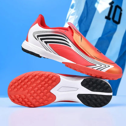 Nouvelles chaussures de football pour hommes, baskets de futsal, crampons de haute qualité, antidérapantes, chaussures de football d'intérieur, pour terrain synthétique, best-seller, montantes, pour extérieur