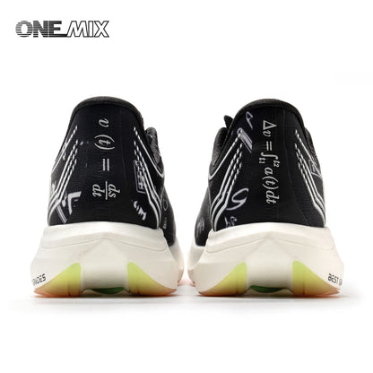 ONEMIX Nylon Carbon Board Marathon Running Racing Shoes, Professional Stable Support, Shock Relief, Ultra-light Rebound Sneakers