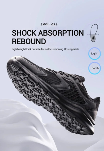 Xtep Men's Running Shoes Sports Shoes Men's Lightweight Shock Absorption Casual Shoes Student Shoes 879119110110