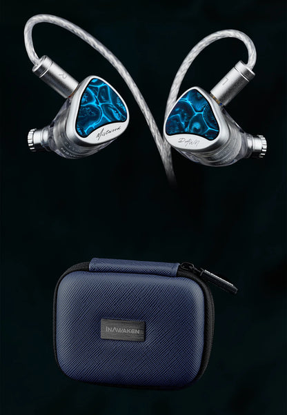 INAWAKEN Dawn Mistwood In-Ear Monitor avec transducteur à diaphragme diamant-or de 11,2 mm et cavité ergonomique imprimée en 3D