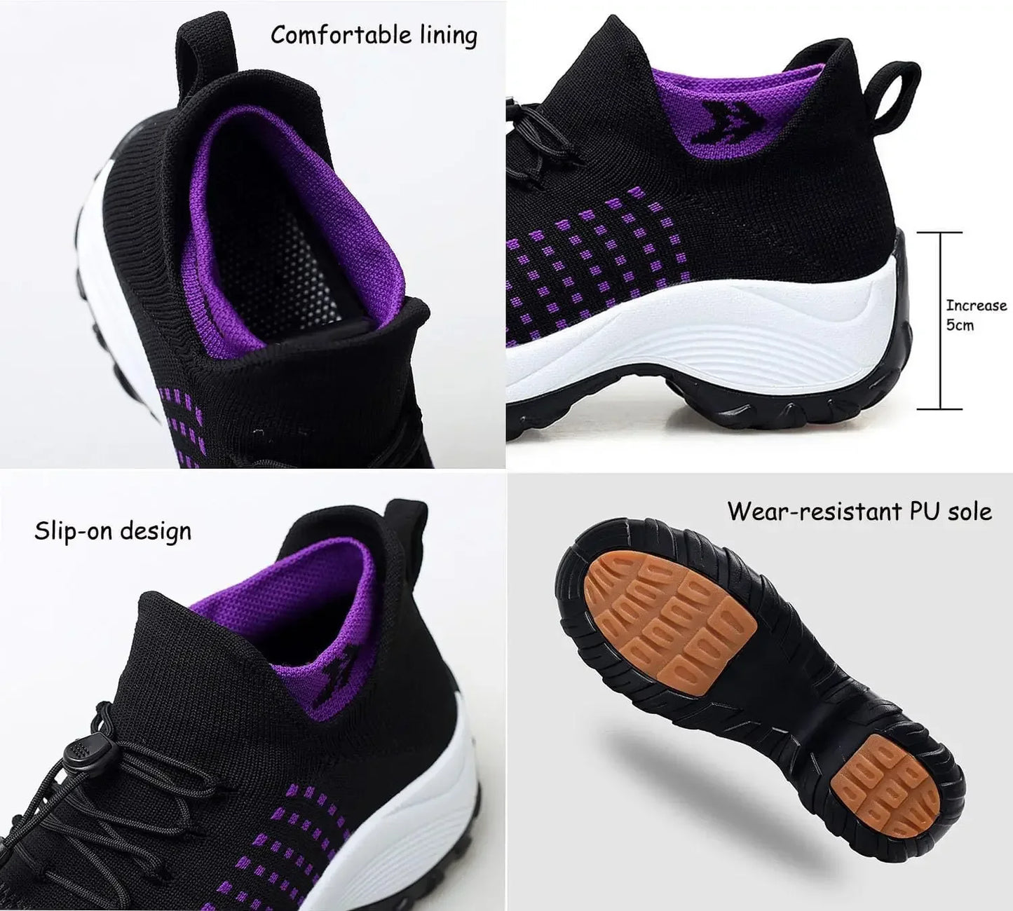 Women Men Comfort Wear Orthowear Shoes, Comfortwear Ortho Stretch Cushion Shoes Breathable  basketball shoes
