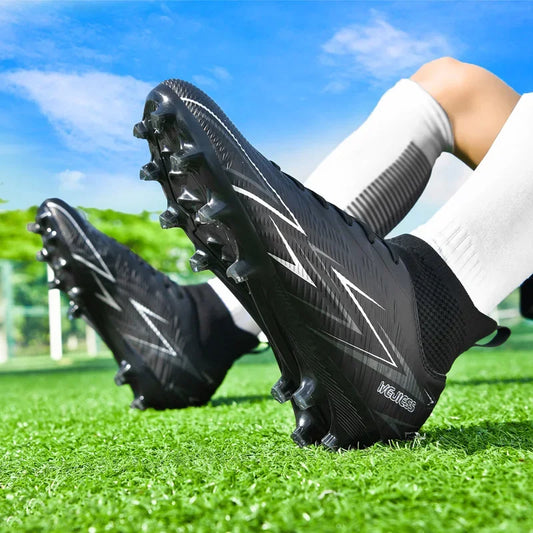 Bottes de Football professionnelles pour hommes, chaussures de Football pour adultes, baskets de sport de plein air, crampons de Football ultralégers, entraînement