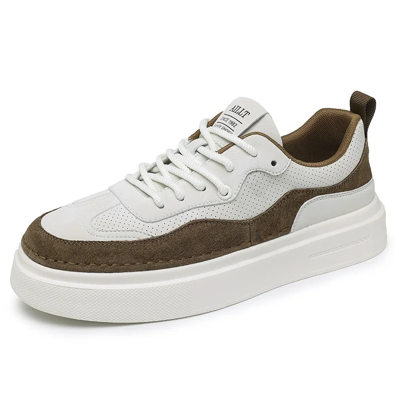 2025 Korean Edition Fashion Men's Casual Shoes Urban Design Slim Fit Low Top Sneakers Breathable Mesh for Streetwear 39-44