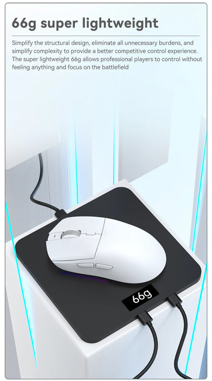 Mouse wireless AJAZZ AJ139Pro/AJ139V2MC con chipset PMW3395/PAW3311, 12000-26000Dpi, mouse da gaming professionale