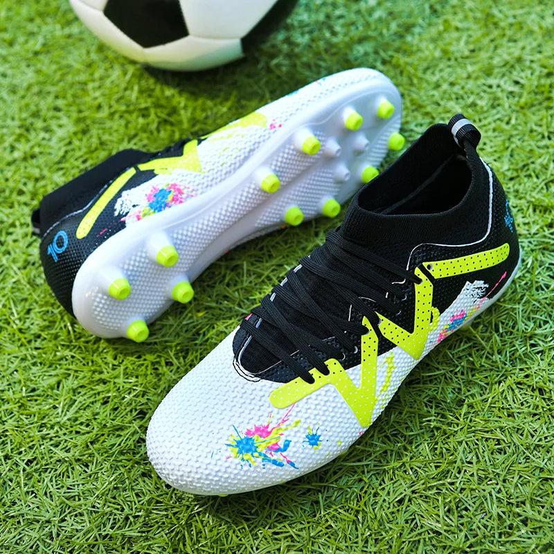 Zapatillas de fútbol para hombre, tacos de alto rendimiento, calzado profesional de fútbol sala, botas rápidas para campo de fútbol, zapatillas originales de entrenamiento para niño
