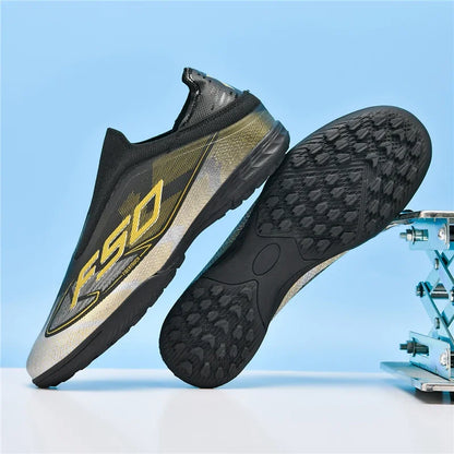 Nouvelles chaussures de football pour hommes, chaussures de sport respirantes, chaussures de futsal antidérapantes, chaussures de football ultralégères, haute tige, haute qualité, pour match en extérieur