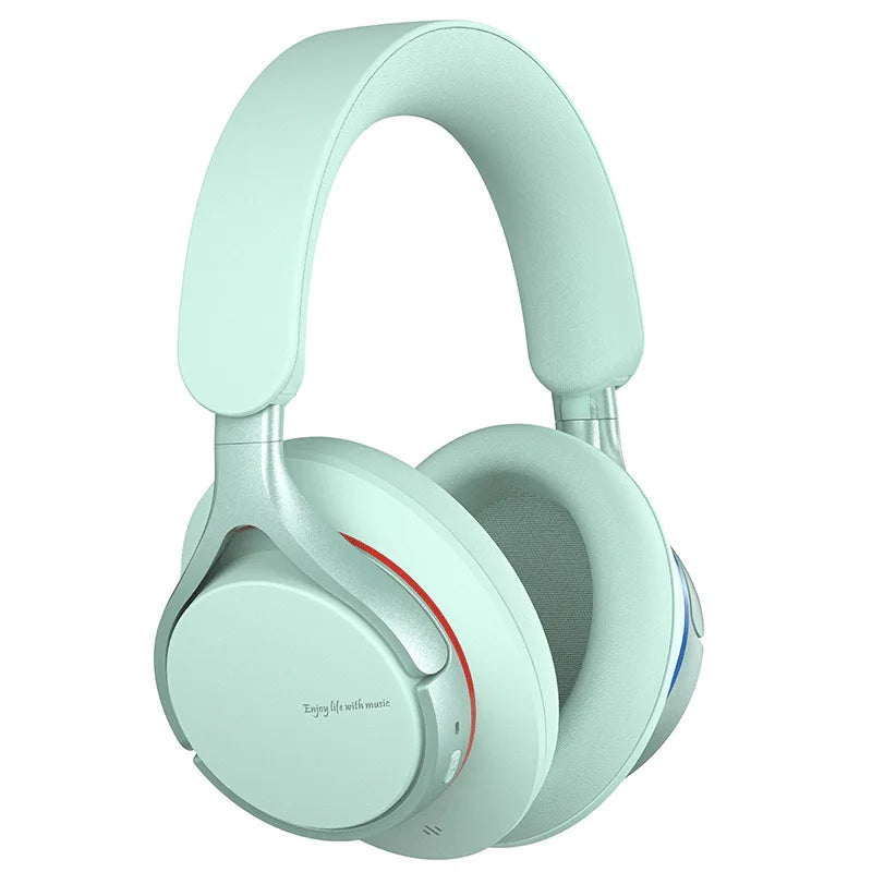 Casque ANC sans fil Bluetooth 5.4, casque supra-auriculaire avec basses ULT, autonomie de 50 heures, design pliable léger et confortable