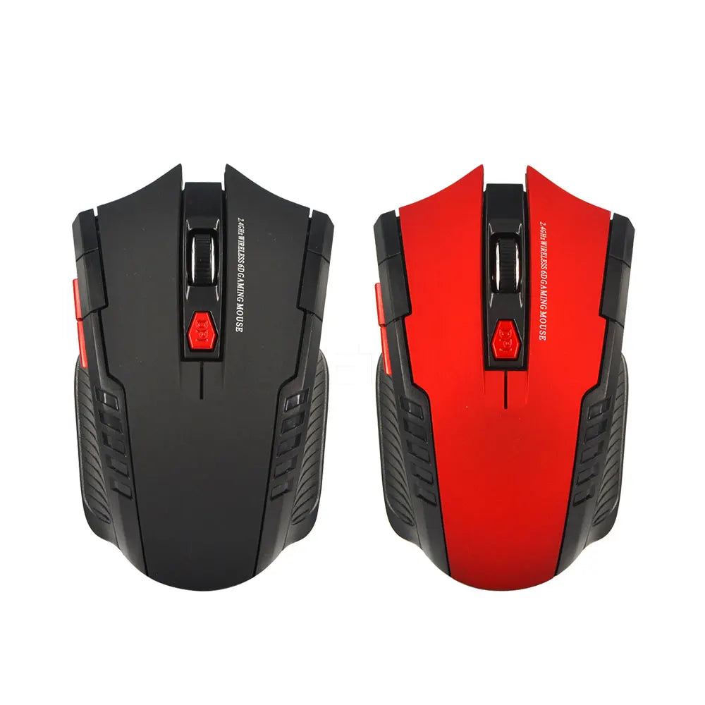 2.4GHz trådløs optisk gamingmus med USB-modtager, 2000DPI, 6 knapper, til computer og laptop tilbehør