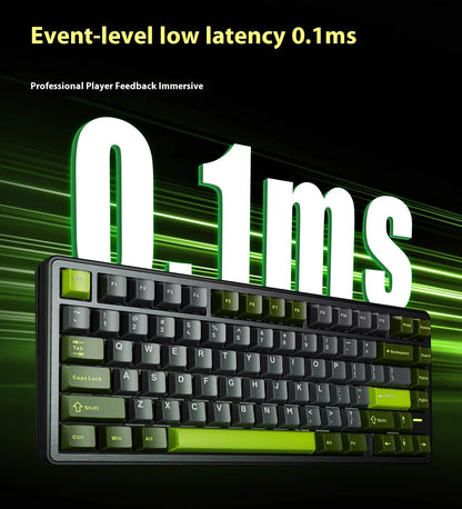 Vgn Neon 75 Mechanical Keyboard Tri Mode E-Sports Magnetic Switch Game Keyboard 75% Hot Swap 8000mah For Pc Accessory Customized
