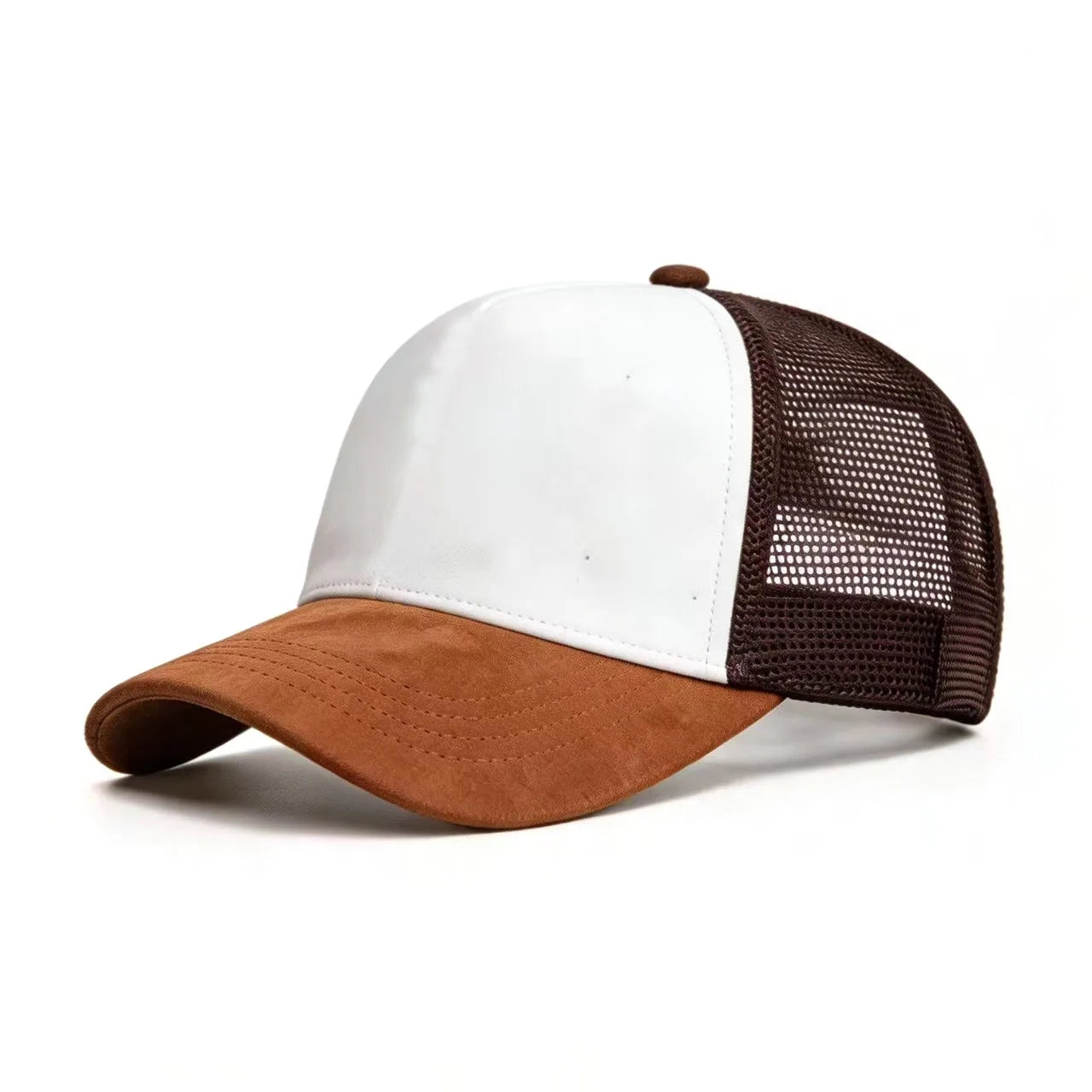 New Summer Mesh Baseball Cap Women Men Solid Suede Cap Patch Snapback Hat Casual Breathable Unisex Street Hip Hop Trucker Caps
