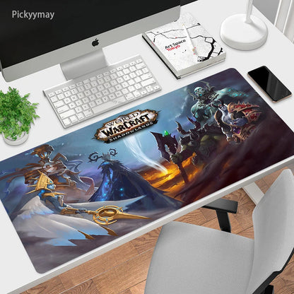 World Of Warcraft Mouse Pad Computer Laptop Mouse Mat Large Mousepad Keyboards Table Carpet  Gaming Desk Play Mats Locking Edge