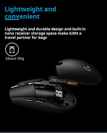 Logitech G304 LIGHTSPEED draadloze gamingmuis, lichte draagbare muis met macro, Jedi Survival, FPS, League of Heroes, Eat Chicken