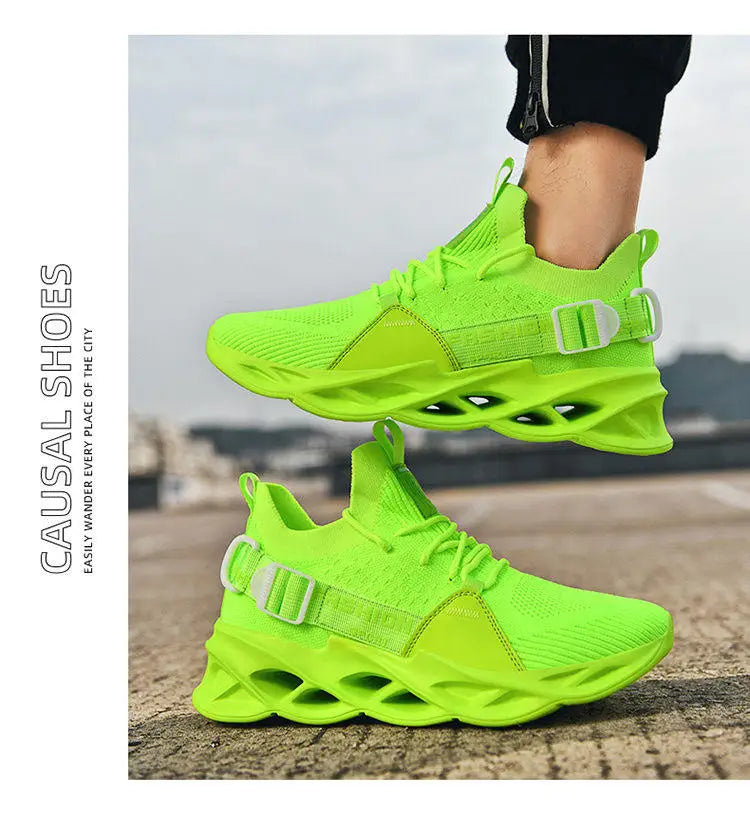 Sneakers casual viola alla moda per donna e uomo, scarpe da corsa Blade, taglie grandi 48, scarpe sportive leggere e traspiranti, sneakers da uomo in rete