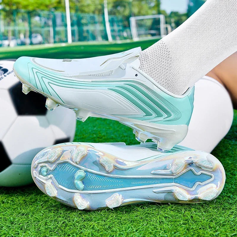 Nouvelles chaussures de football pour hommes, baskets de futsal, crampons de haute qualité, antidérapantes, chaussures de football d'intérieur, pour terrain synthétique, best-seller, montantes, pour extérieur
