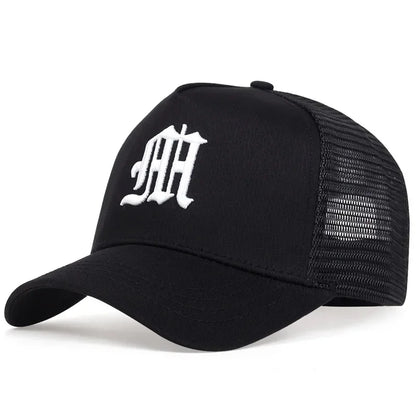 Unisex M Letter Embroidery Baseball Net Caps Hip Hop Cap Spring Summer Outdoor Adjustable Casual Hats Sunscreen Hat