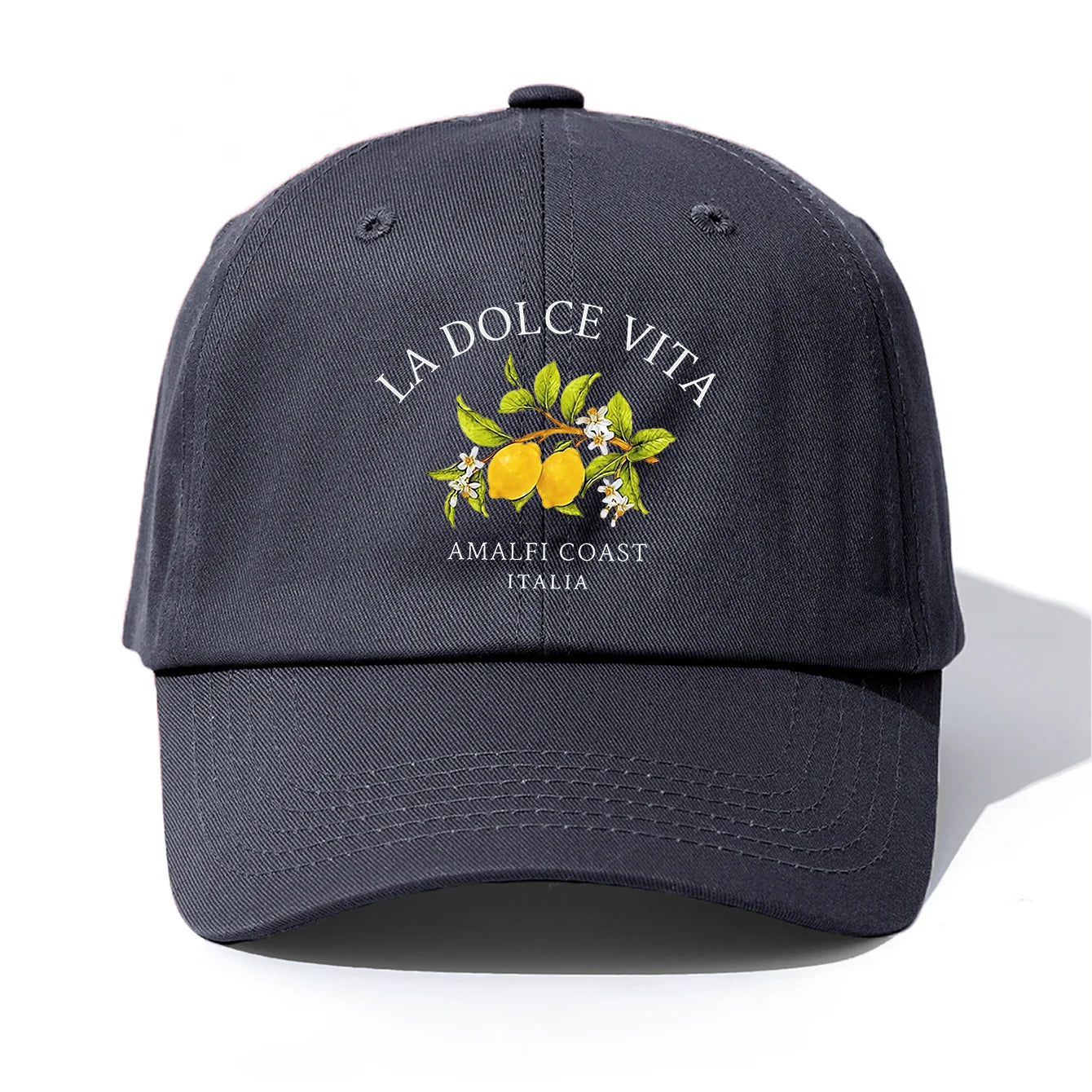 1pc LA DOLCE VITA Print  Baseball Cap for Adults,  Minimalist Retro Style Casual Soft Adjustable Dad Hat, Perfect As Gift