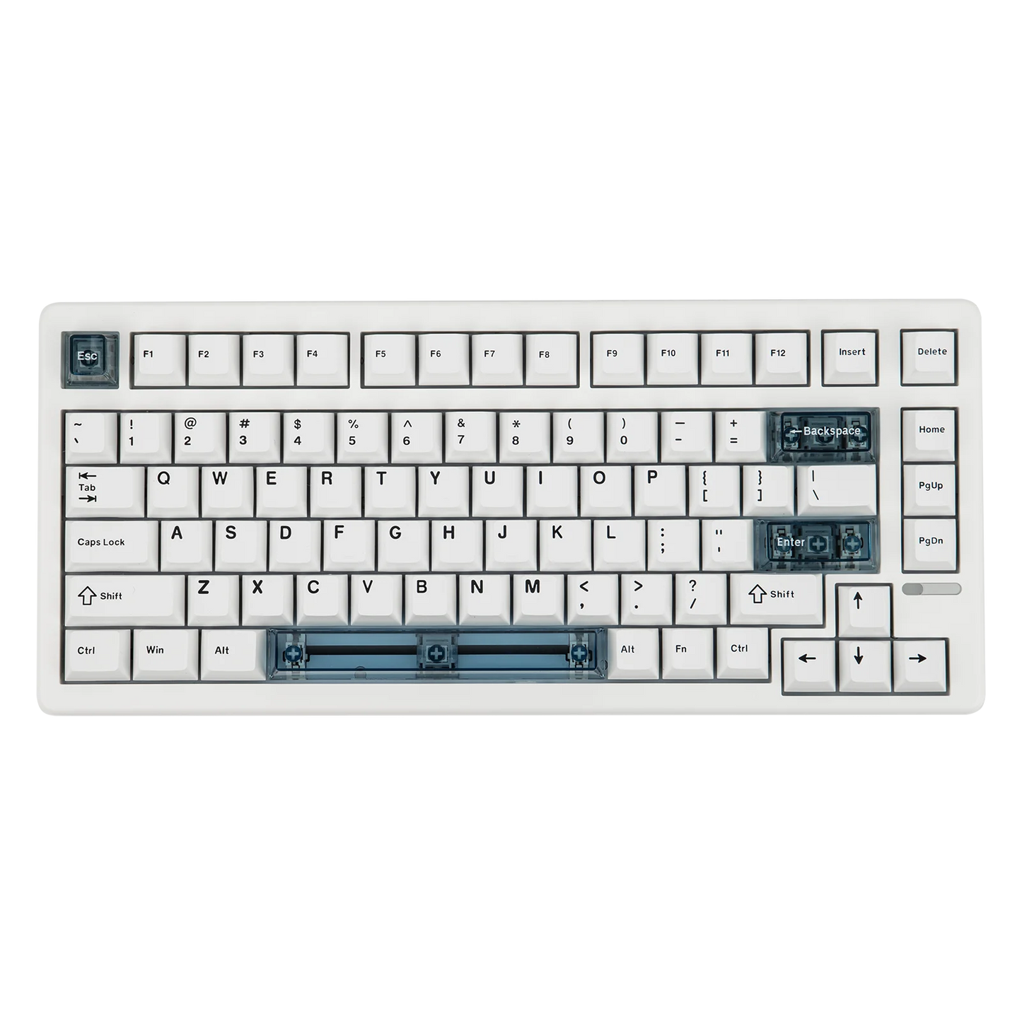 Teclado mecânico magnético EPOMAKER HE80 75% layout US QWERTY Hot-Swap Creamy Gasket com fio Hall Effect DKS SOCD para PC/Mac