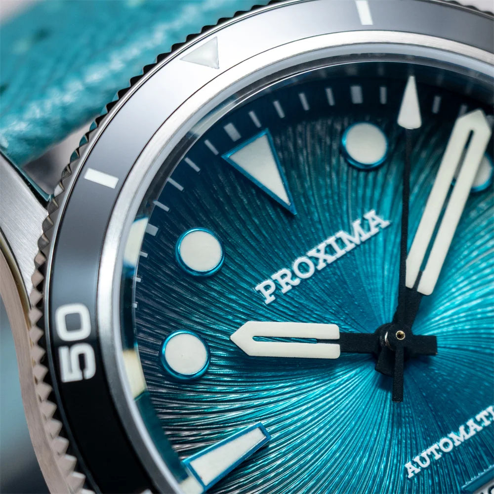 Proxima PX1752 Mechanical Men's Watch 9015 Movement Oil Pressure Business Luxury Men Watches Sapphire Glass 10Bar
