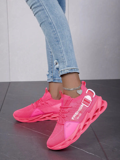 Sneakers casual viola alla moda per donna e uomo, scarpe da corsa Blade, taglie grandi 48, scarpe sportive leggere e traspiranti, sneakers da uomo in rete