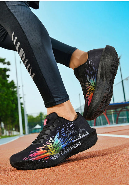 Ténis de Corrida 2026 New Eagle Pattern com Placa de Carbono para Maratona, Ultraleves, Respiráveis e com Amortecimento para Treino Desportivo