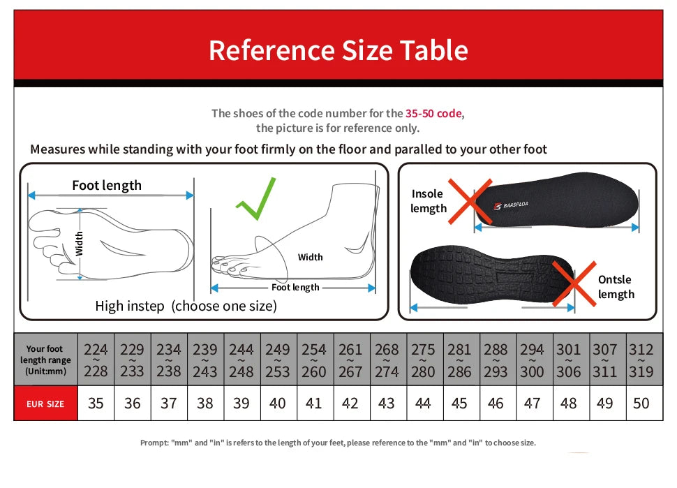 Baasploa Men Running Shoes Brand Male Designer Mesh Casual Sneakers Lightweight Lace-Up New Male Outdoor Sports Tennis Shoes