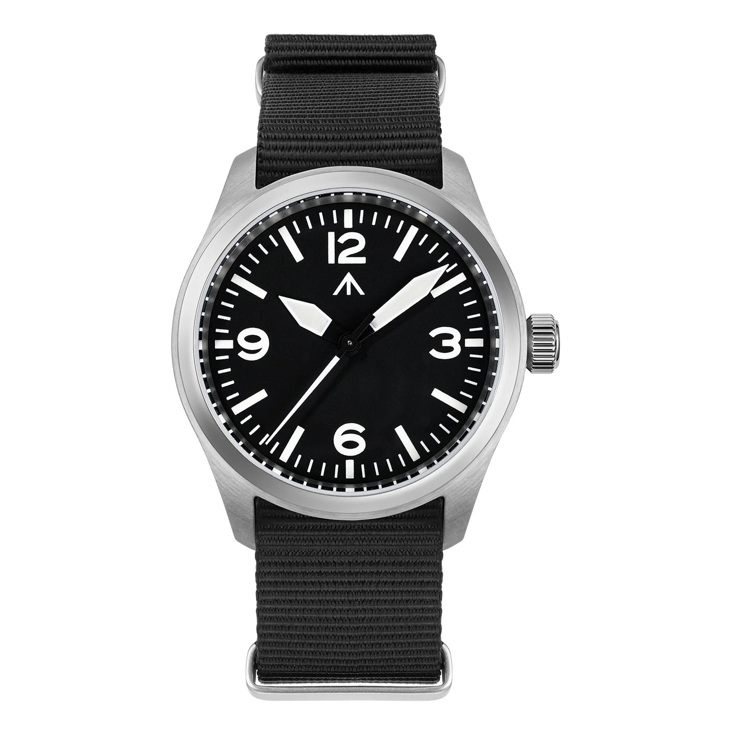 Militado ML08 V2 Vintage-Quarzuhr Military VH31-Uhrwerk Doppeltes Saphirglas C3 BGW-9 Leuchtend Wasserdicht 38mm Uhr