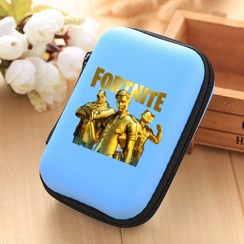 New Fortnite Storage Bag Multi Function Data Cable Charger Organizer Travel Earphone Protective Pouch Childrens Birthday Gift