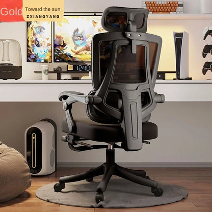 Sedia ergonomica da ufficio in mesh con supporto lombare, sedia da scrivania per computer a schienale alto per adulti, poltrona operativa confortevole per lunghe sessioni