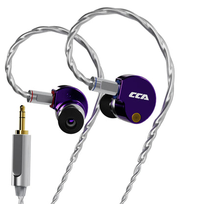 CCA Phoenix HiFi Wired Earphones Metal Alloy In-Ear Headphones with 10mm Dual Magnetic Dynamic Driver for Gaming & Music