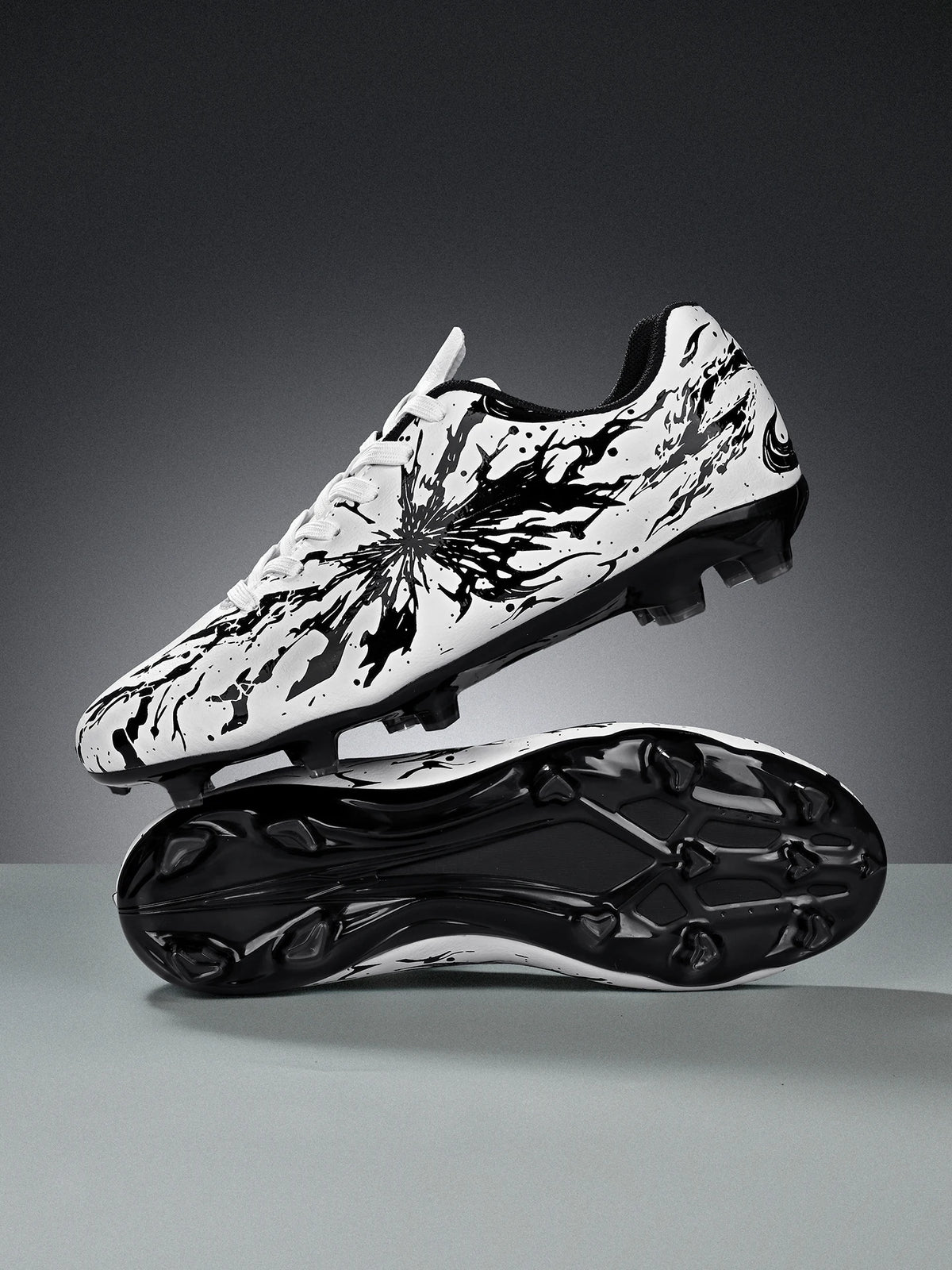 Chaussures de football pour hommes, modèle AG FG, design aérodynamique et léger, excellente adhérence, idéales pour les entraînements quotidiens sur gazon et les matchs de l’équipe de football de l’école.