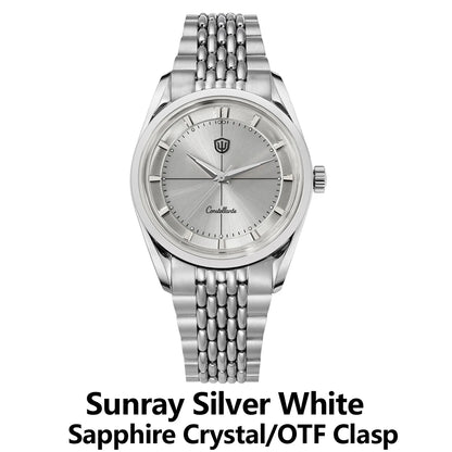 Watchdives WD1954 Arctic Classic 36mm Watch VH31 Sweep Second Movement 316L Stainless Steel Watches Sapphire Crystal Luminova