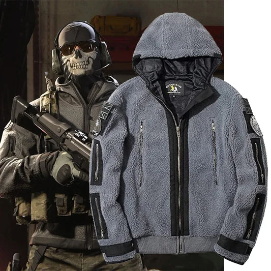 2025 Hot Unisex Adult Game Call of Duty Men Modern Warfare 2 Task Force 141 Ghost Coat Cosplay With Mask
