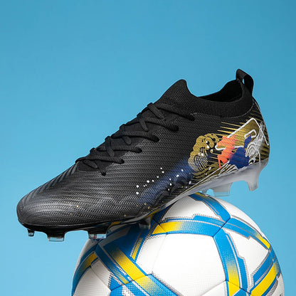 Nouvelles chaussures de football pour hommes, ultralégères, crampons longs FG, chaussures d'entraînement, chaussures de football antidérapantes pour l'extérieur, livraison directe