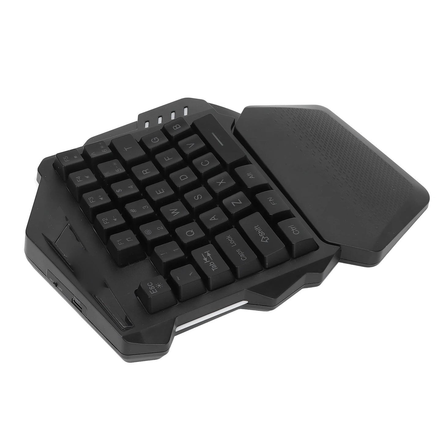 Mini Mechanical Keyboard One Handed Gaming Keyboard 2.4G Wireless RGB Lighting ABS 35 Keys Gaming Keyboard for Computer