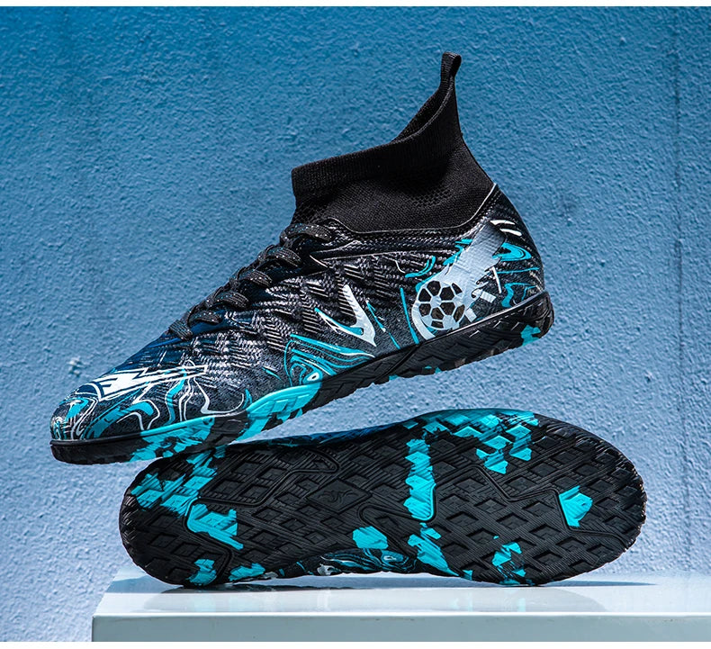 Chaussures de football professionnelles pour hommes, crampons de football, chaussures de football originales pour terrain intérieur, bottes d'entraînement sur gazon TF/FG, baskets