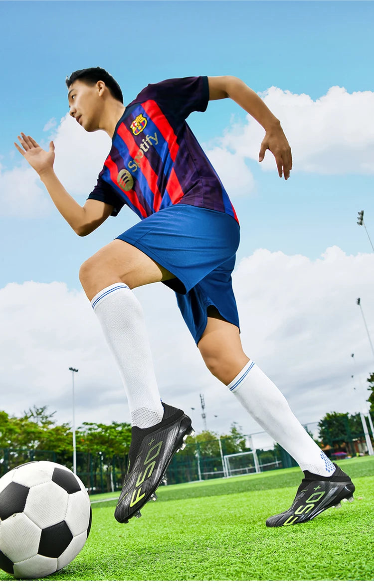 New Men Soccer Shoes Grass Cleats Futsal Comfortable Turf Football Boots Sports Ultralight Fg Non Slip Indoor Adult Non-Slip