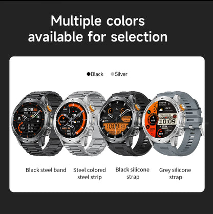 LIGE New Smart Watch Men 1000mAh Large Capacity Battery Outdoor Flashlight Bluetooth Call Waterproof Sport Fitness Smartwatch