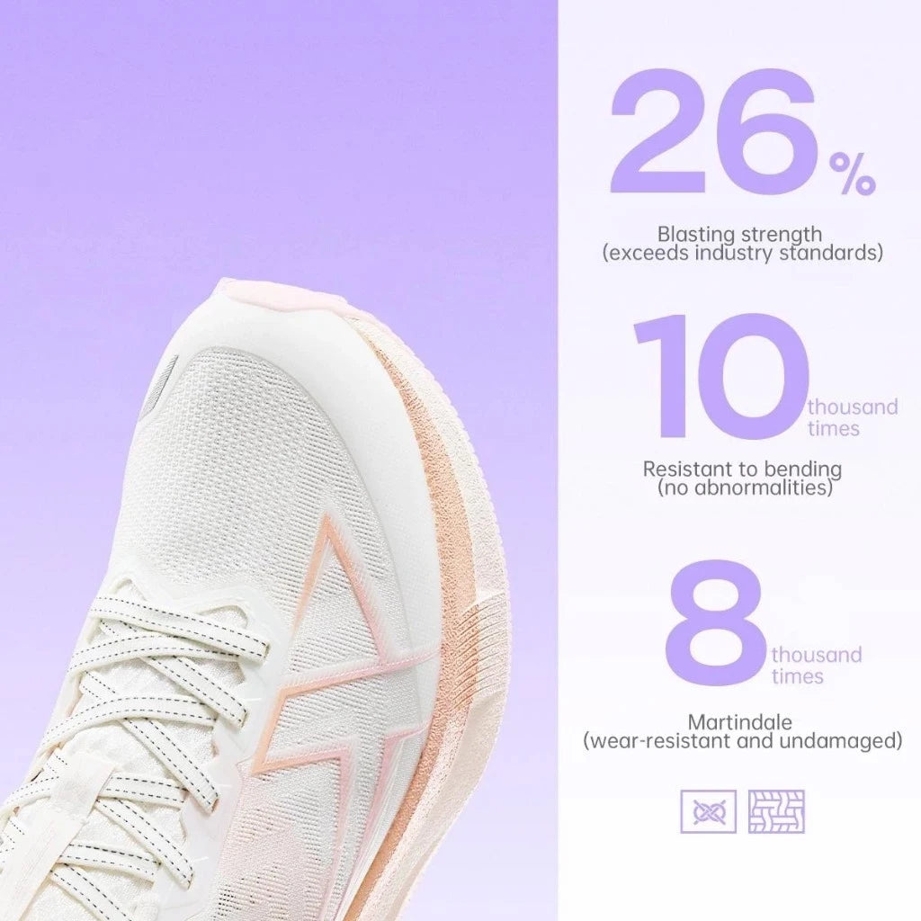 Xtep 2000km 5.0 Running Shoes Women Resistant Durable Combat Wear Resistant Lightweight Sneakers New Arrival 874118110024