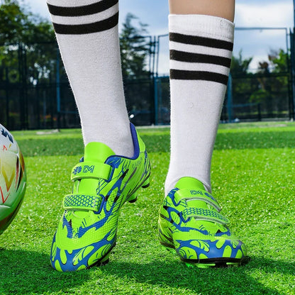 Nouveaux hommes enfants bottes de Football ultralégers garçons chaussures de Football professionnelles crampons antidérapant Match herbe chaussures d'entraînement livraison directe