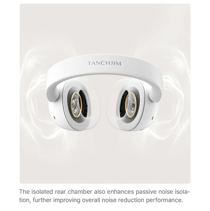 TANCHJIM RITA HiFi Bluetooth Headset Wireless & Wired ANC Headphones, Bluetooth 6.0 LDAC Over-Ear Headphones with 40mm Dynamic Driver, Gaming Headset with ENC & 3.5mm Audio Cable