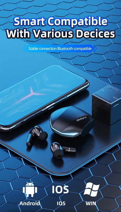Lenovo GM2 Pro TWS Wireless Earbuds Bluetooth 5.3 – Touch Control HD Earphones with Mic, Waterproof Sports Headphones