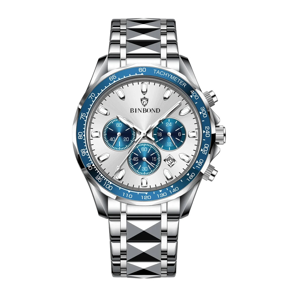 Reloj automático para hombre, azul, deportivo, digital, de última moda, relojes de cuarzo, relojes de lujo